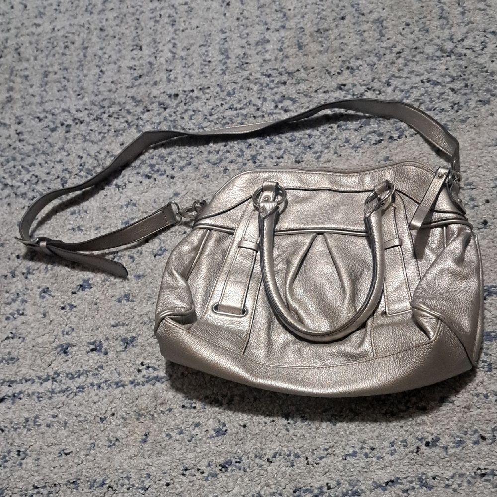 Source Unknown Metallic Silver Shoulder Bag